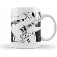 Humuts Harry Styles Guitar 02 Beyaz Porselen Kupa Bardak