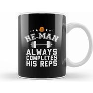 Humuts He Man Always Completes His Reps Masters of the Universe Beyaz Porselen Kupa Bardak