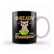 Humuts I Am Ready For My Third Breakfast Funny Hungry Cat Kupa Bardak