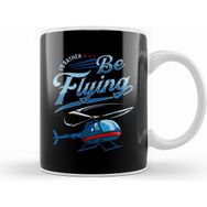 Humuts I D Rather Be Flying Retro Helicopter Pilot Kupa