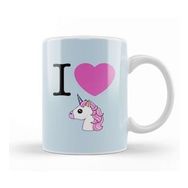 Humuts I Heart Unicorns Emoji Kupa Bardak