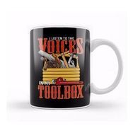 Humuts I Listen To The Voices In My Toolbox Handyman Joke Kupa Bardak