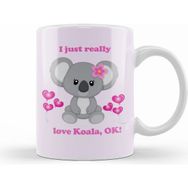 Humuts I Love Koala Kupa Bardak