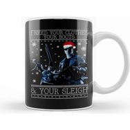 Humuts I Need Your Clothes Terminator Christmas Knit Kupa Bardak