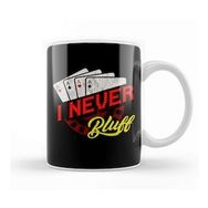 Humuts I Never Bluff Cute Gambling Casino Blackjack Poker Kupa Bardak