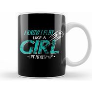 Humuts I Play Like A Girl Try To Keep Up Distressed Kupa Bardak