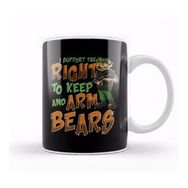 Humuts I Support The Right To Arm Bears 2nd Amendment Pun Kupa Bardak