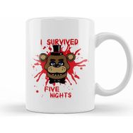 Humuts I Survived Five Nights Toys Beyaz Kupa