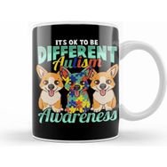 Humuts It is Ok to Be Different Autism Awareness Heart Kupa