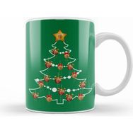 Humuts Jeremy Corbyn Labour Party Christmas Tree Baubles Beyaz Kupa