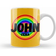 Humuts John Cena Vintage Retro Rainbow Style Warriors Design Wrestlers Gift Beyaz Kupa