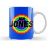 Humuts Jon Jones Vintage Retro Rainbow Style Warriors Design Wrestlers Gift Kupa Bardak