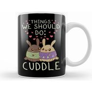 Humuts Kawaii Things We Should Do Cuddle Anime Animals Beyaz Kupa