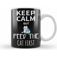 Humuts Keep Calm Feed Cat Beyaz Kupa