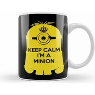 Humuts Keep Calm I am a Minion Beyaz Kupa