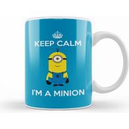 Humuts Keep Calm I am a Minion Stuart Beyaz Kupa