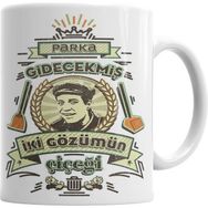 Humuts Kemal Sunal Parka Gidecekmiş İki Gözümün Çiçeği Beyaz Kupa