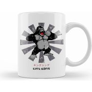 Humuts King Kong Retro Japanese Beyaz Kupa