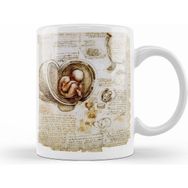 Humuts Leonardo Da Vinci Fetus Beyaz Kupa