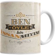 Humuts Leyla ile Mecnun Ben Öyle Bi Insanmıyım Beyaz Kupa