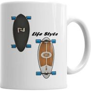 Humuts Longboard Lifestyle Beyaz Kupa