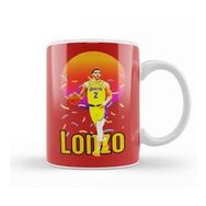 Humuts Lonzo Ball Lonzo Ball Vintage Art Legend Basketball Gift Beyaz Kupa