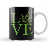 Humuts Love the Marijuana Weed Leaf Funny Cannabis Kupa Bardak