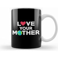 Humuts Love Your Mother Earth Hipster Hippie Eco Friendly Kupa