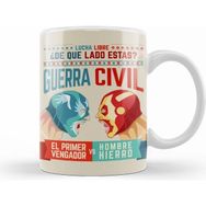 Humuts Lucha Libre Cap ve Iron Man Beyaz Kupa
