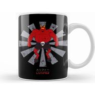 Humuts Lucifer Retro Japanese South Park Beyaz Kupa