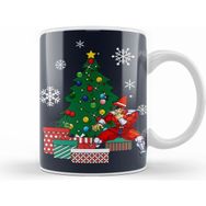 Humuts M Bison Around the Christmas Tree Street Fighter Beyaz Porselen Kupa Bardak