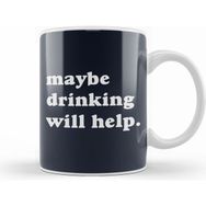 Humuts Maybe Drinking Will Help Beyaz Kupa
