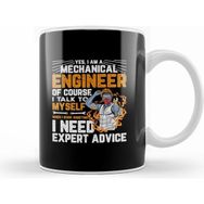 Humuts Mechanical Engineer Beyaz Kupa