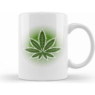 Humuts Medical Marijuana Leaf Beyaz Kupa