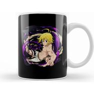 Humuts Meliodas Wrath Beyaz Porselen Kupa Bardak
