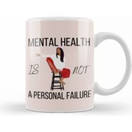 Humuts Mental Health is Just as Important as Physical Health Beyaz Porselen Kupa Bardak