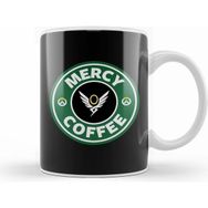 Humuts Mercy Coffee Overwatch Beyaz Porselen Kupa Bardak