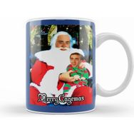 Humuts Merry Cagemas Santa Knee Nicolas Cage Christmas Beyaz Porselen Kupa Bardak