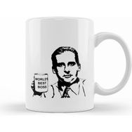 Humuts Michael Scott Worlds Best Boss Beyaz Kupa