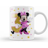 Humuts Mini Fare Minnie Mouse 3 Üç Yaş Hediyesi Kupa