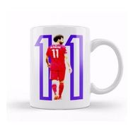 Humuts Mohamed Salah 11 Beyaz Porselen Kupa Bardak