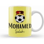Humuts Mohamed Salah Artwork Beyaz Porselen Kupa Bardak