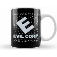 Humuts Mr Robot Evil Corp Christmas Snow Logo Kupa