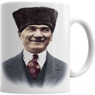 Humuts Mustafa Kemal Atatürk 06 Porselen Beyaz Kupa Bardak