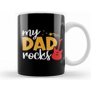 Humuts My Dad Rocks Happy Fathers Day Funny Dad Gifts For Birthday Kupa