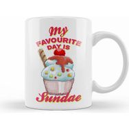 Humuts My Favourite Day Is Sundae Ice Cream Pixel Art Kupa Bardak