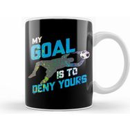 Humuts My Goal Is To Deny Yours Goalie Rainbow Splatter Kupa Bardak