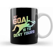 Humuts My Goal Is To Deny Yours Soccer Goalie Soft Rainbow Kupa Bardak