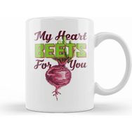Humuts My Heart Beets For You Beetroot Pixel Art Kupa Bardak