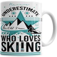 Humuts Never Underestimate A Person Who Loves Skiing Kupa Bardak